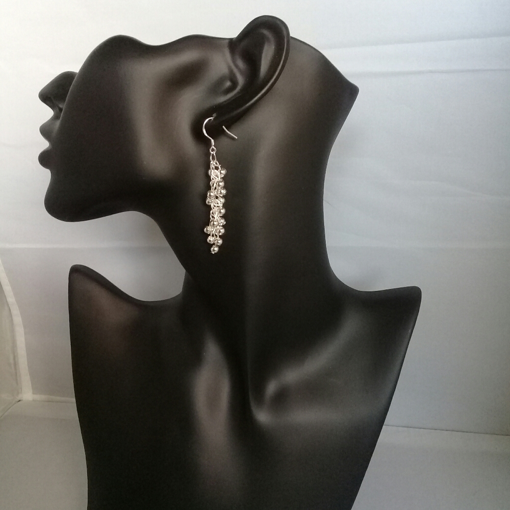 Sterling Silver Tiny Bell Earrings - image 2